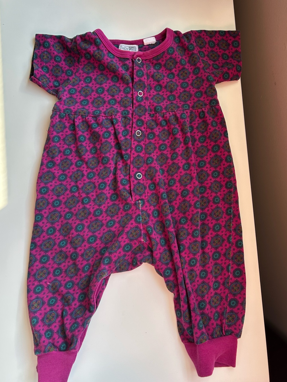 Vintage baby gap short sleeve bubble romper